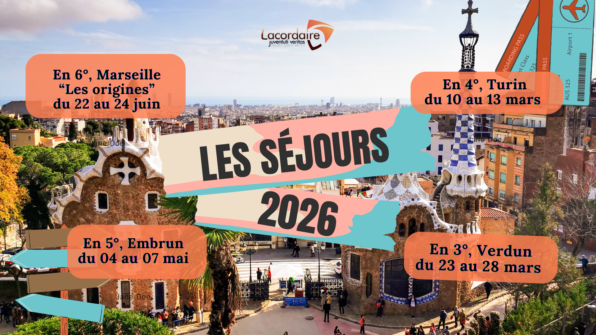 Colorée Collages Voyage Barcelone Présentation(1)